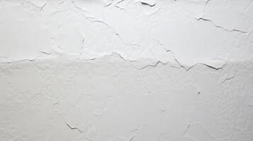 AI generated Glued white paper textured , stuck to white table, random tearing, moderate embossing, photo