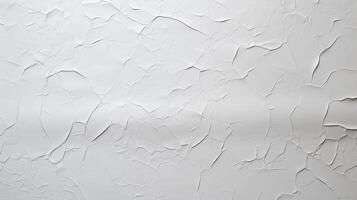AI generated Glued white paper textured , stuck to white table, random tearing, moderate embossing, photo