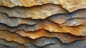 AI generated Natural sandstone surface layers background. Abstract background. photo