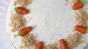 Homemade Easter carrot cake video