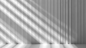 AI generated Empty space, pattern of shadows and light rays. photo