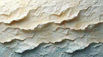 AI generated White crumpled paper texture background. photo