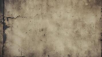 AI generated Grunge concrete wall background with cracks photo