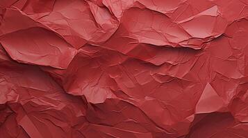 AI generated Glued red paper textured , stuck to white table, random tearing, moderate embossing, photo