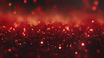 AI generated Red glow particle abstract bokeh background photorealistic 3d render photo