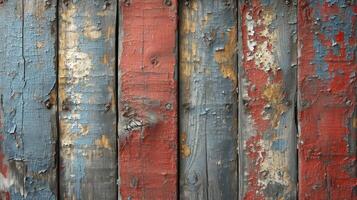 AI generated Timeworn wood planks, each bearing the unique charm of cracks and alluring wood fibers. Old wood background. photo