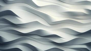 AI generated White crumpled paper texture background. photo