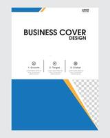 corporate annual cover design template vector