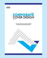 corporate annual cover design template vector