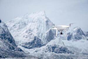 Drone with digital camera photo