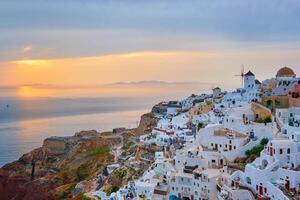 Famous greek tourist destination Oia, Greece photo