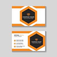 Corporate creative modern business card design template vector