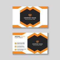 Corporate creative modern business card design template for your company vector