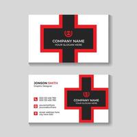 Creative modern minimal business card design template vector