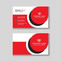 Creative modern clean business card design template vector