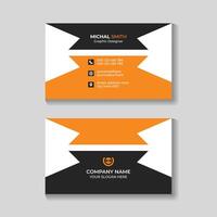 profesional corporativo creativo moderno negocio tarjeta diseño modelo para tu empresa vector