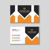 Corporate creative modern business card design template for your company vector