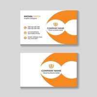 Corporate creative modern business card design template for your company vector