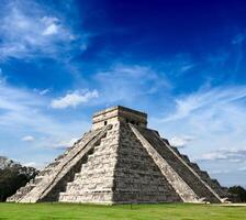 Mayan pyramid in Chichen Itza, Mexico photo