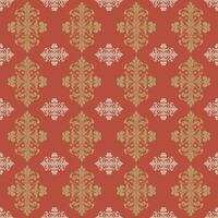 damasco tela textil sin costura modelo lujo decorativo ornamental floral Clásico cuadrado estilo. cortina, alfombra, fondo de pantalla, ropa, envase, textil vector