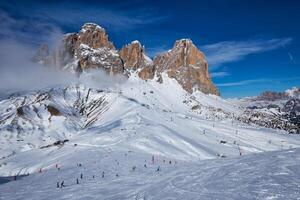 Ski resort in Dolomites, Italy photo