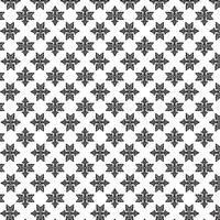 Damask Fabric textile seamless pattern Luxury decorative  Ornamental vintage decoration element black on white Background. Square style vector