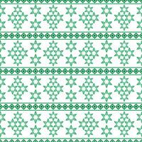 hand draw floral seamless pattern of green leaves Spring Square style Vector Design on a white background, Curtain, carpet, wallpaper, clothing, wrapping,