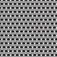 Oriental vector classic pattern. Seamless black and white abstract background with repeating elements square style vector