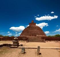 Jetavaranama dagoba stupa. Anuradhapura, Sri Lanka photo