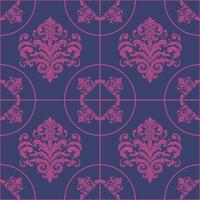 damasco tela textil sin costura modelo lujo decorativo ornamental floral Clásico cuadrado estilo. cortina, alfombra, fondo de pantalla, ropa, envase, textil vector