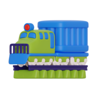cargo train 3d icon illustration png