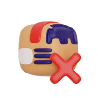 dañado paquete 3d icono ilustración png