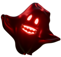 3d ghost glowing eyes red png