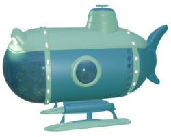 3d Bathyscaphe Blau png