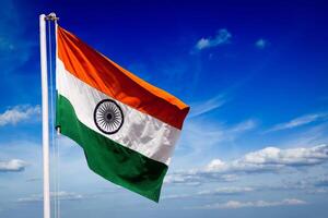 India bandera de India foto