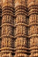 Famous stone carving sculptures of Khajuraho photo