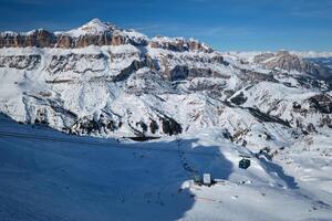 Ski resort in Dolomites, Italy photo