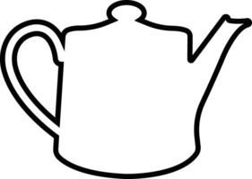 Tea pot icon in line style. isolated on Tea kettle or teapot sign and symbol. teapots, drinking coffee pot. Abstract design Logotype art vector for apps website