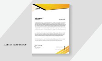 corporate modern letterhead design template vector