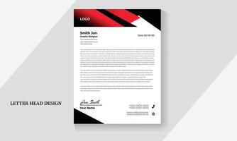 corporate modern letterhead design template vector