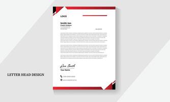 corporate modern letterhead design template vector