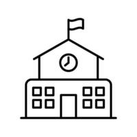 School Building icon vector design templates simple and modern