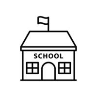 School Building icon vector design templates simple and modern