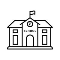 School Building icon vector design templates simple and modern