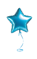 AI generated Baby blue star balloon isolated png