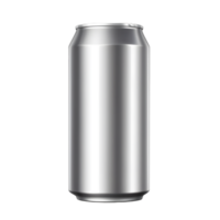 AI generated aluminum beverage drink soda can isolated png