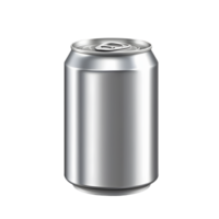 AI generated aluminum beverage drink soda can isolated png