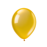 ai generado amarillo globo aislado png