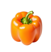 AI generated Orange bell pepper isolated png