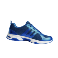 AI generated Blue sport sneakers shoes isolated png